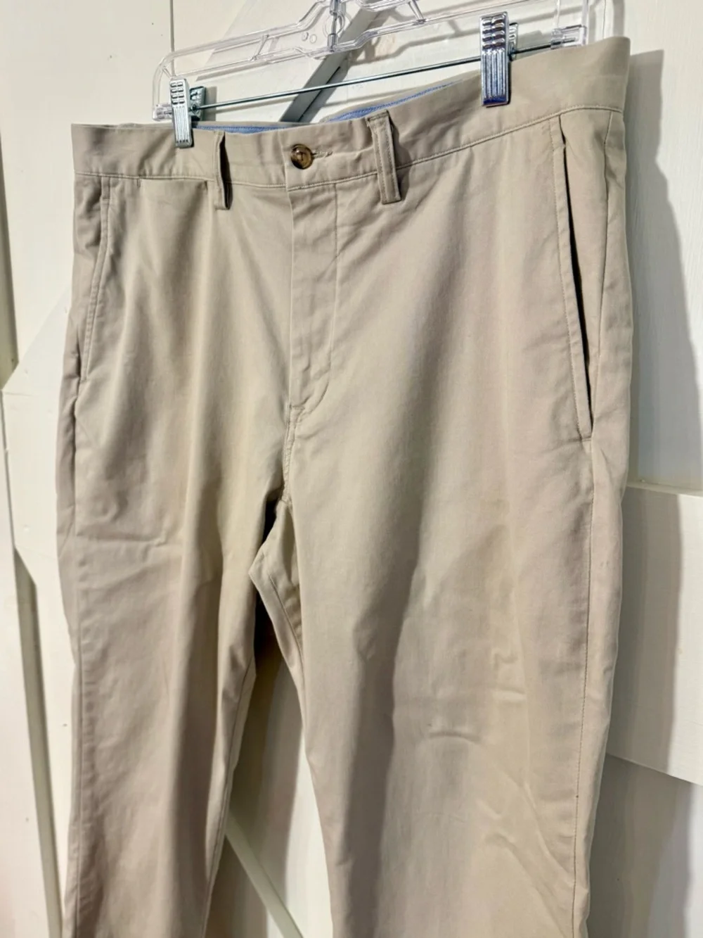 Polo Ralph Lauren Men’s Stretch Classic Fit Chino Pants Khacki Tan 34x30 Flat